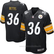 Camiseta NFL Game Pittsburgh Steelers Bettis Negro