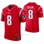 Camiseta NFL Legend New England Patriots 8 Jamie Collins Inverted Rojo