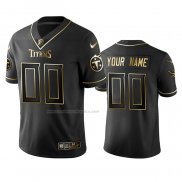 Camiseta NFL Limited Tennessee Titans Personalizada Golden Edition Negro