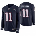 Camiseta NFL Therma Manga Larga New England Patriots Julian Edelman Azul