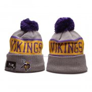 Gorro Beanie Minnesota Vikings Gris Violeta Amarillo