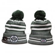 Gorro Beanie New York Jets 100th Verde Blanco