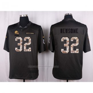 Camiseta NFL Anthracite Cleveland Browns Newsome 2016 Salute To Service