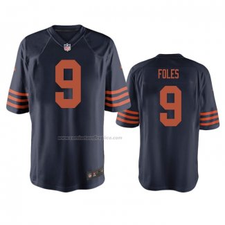 Camiseta NFL Game Chicago Bears Nick Foles Throwback Azul