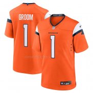 Camiseta NFL Game Denver Broncos Number 1 Groom Naranja