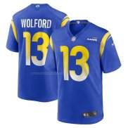 Camiseta NFL Game Los Angeles Rams John Wolford 13 Azul