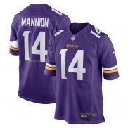 Camiseta NFL Game Minnesota Vikings Sean Mannion 14 Violeta