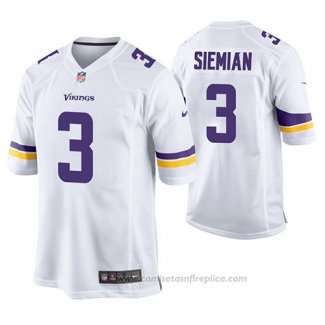 Camiseta NFL Game Minnesota Vikings Trevor Siemian Blanco