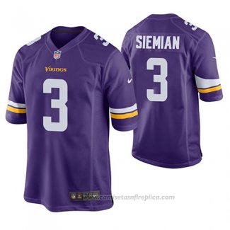 Camiseta NFL Game Minnesota Vikings Trevor Siemian Violeta