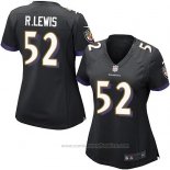 Camiseta NFL Game Mujer Baltimore Ravens R.Lewis Negro