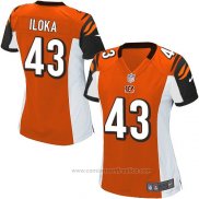 Camiseta NFL Game Mujer Cincinnati Bengals Iloka Naranja