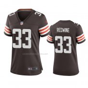 Camiseta NFL Game Mujer Cleveland Browns Sheldrick Redwine 2020 Marron