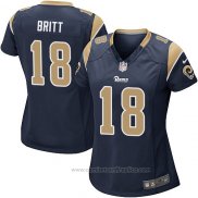 Camiseta NFL Game Mujer Los Angeles Rams Britt Negro