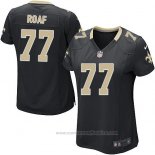 Camiseta NFL Game Mujer New Orleans Saints Roaf Negro