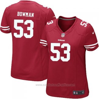 Camiseta NFL Game Mujer San Francisco 49ers Bowman Rojo