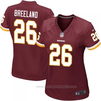 Camiseta NFL Game Mujer Washington Redskins Breeland Rojo