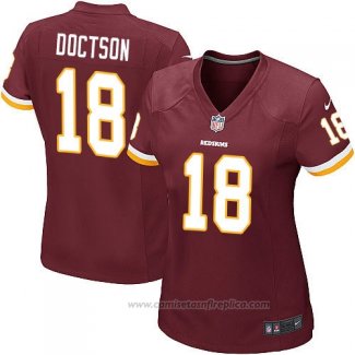 Camiseta NFL Game Mujer Washington Redskins Doctson Rojo