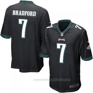 Camiseta NFL Game Philadelphia Eagles Bradford Negro