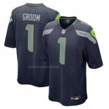 Camiseta NFL Game Seattle Seahawks Number 1 Groom Azul