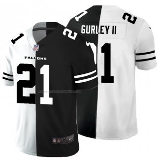 Camiseta NFL Limited Atlanta Falcons Gurley II White Black Split