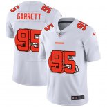 Camiseta NFL Limited Cleveland Browns Garrett Logo Dual Overlap Blanco