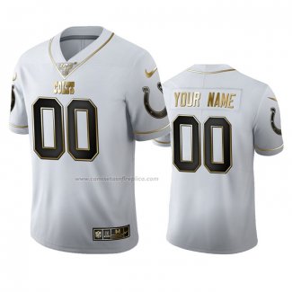 Camiseta NFL Limited Indianapolis Colts Personalizada Golden Edition Blanco