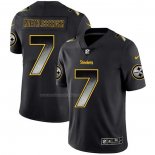 Camiseta NFL Limited Pittsburgh Steelers Roethlisberger Smoke Fashion Negro