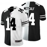 Camiseta NFL Limited Seattle Seahawks Metcalf Black White Split