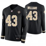 Camiseta NFL Therma Manga Larga New Orleans Saints Marcus Williams Negro