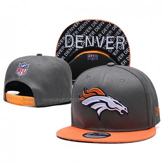 Gorra Denver Broncos 9FIFTY Snapback Gris Naranja