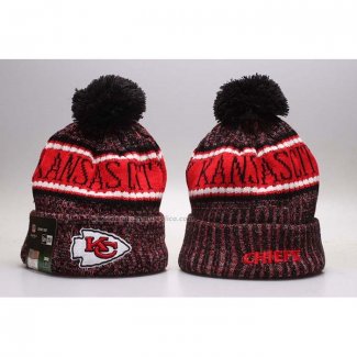 Gorro Beanie Kansas City Chiefs Negro Rojo