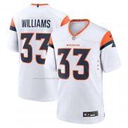 Camiseta NFL Game Denver Broncos Javonte Williams Blanco