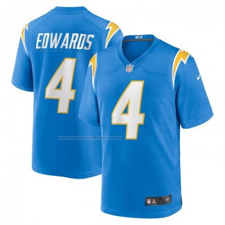 Camiseta NFL Game Los Angeles Chargers Gus Edwards Azul