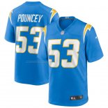 Camiseta NFL Game Los Angeles Chargers Mike Pouncey 53 Azul