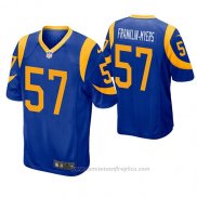 Camiseta NFL Game Los Angeles Rams John Franklin Myers Azul Amarillo