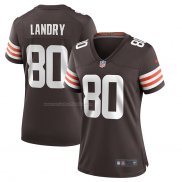 Camiseta NFL Game Mujer Cleveland Browns Jarvis Landry Marron