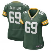 Camiseta NFL Game Mujer Green Bay Packers David Bakhtiari Verde