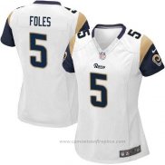 Camiseta NFL Game Mujer Los Angeles Rams Foles Blanco