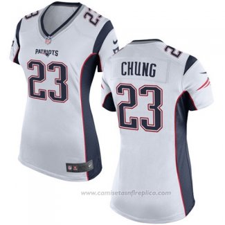 Camiseta NFL Game Mujer New England Patriots Chung Blanco