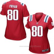 Camiseta NFL Game Mujer New England Patriots Fryar Rojo