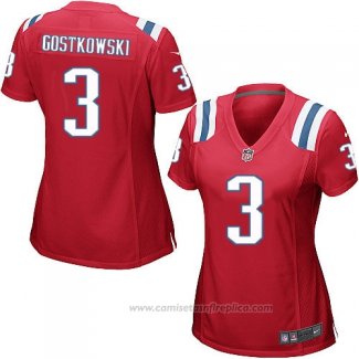 Camiseta NFL Game Mujer New England Patriots Gostkowski Rojo