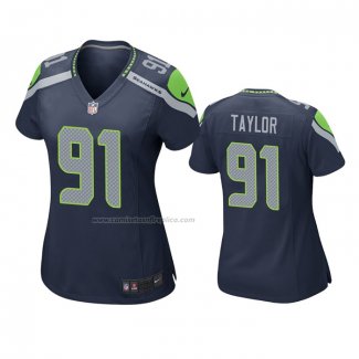 Camiseta NFL Game Mujer Seattle Seahawks Darrell Taylor Azul