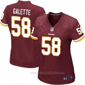 Camiseta NFL Game Mujer Washington Redskins Galette Rojo