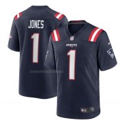 Camiseta NFL Game New England Patriots Mac Jones Azul