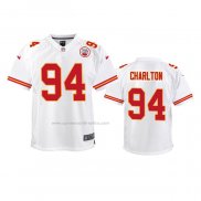 Camiseta NFL Game Nino Kansas City Chiefs Taco Charlton Blanco