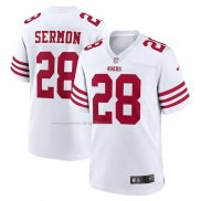 Camiseta NFL Game San Francisco 49ers Trey Sermon Blanco