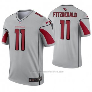 Camiseta NFL Legend Arizona Cardinals 11 Larry Fitzgerald Inverted Gris