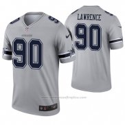 Camiseta NFL Legend Dallas Cowboys 90 Demarcus Lawrence Inverted Gris