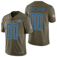 Camiseta NFL Limited Detroit Lions Personalizada 2017 Salute To Service Verde