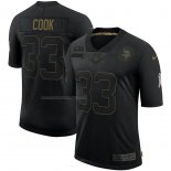 Camiseta NFL Limited Minnesota Vikings Cook 2020 Salute To Service Negro